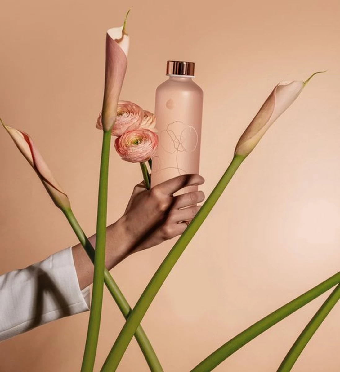 Equa - Waterfles - Glas - 750 ML - Roze - Afbeelding 6