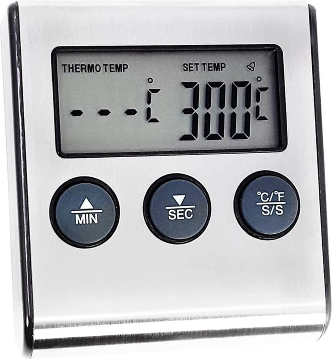 Imtex- Digitale Vlees Thermometer Met Timer - RVS - Keukenthermometer - Afbeelding 7