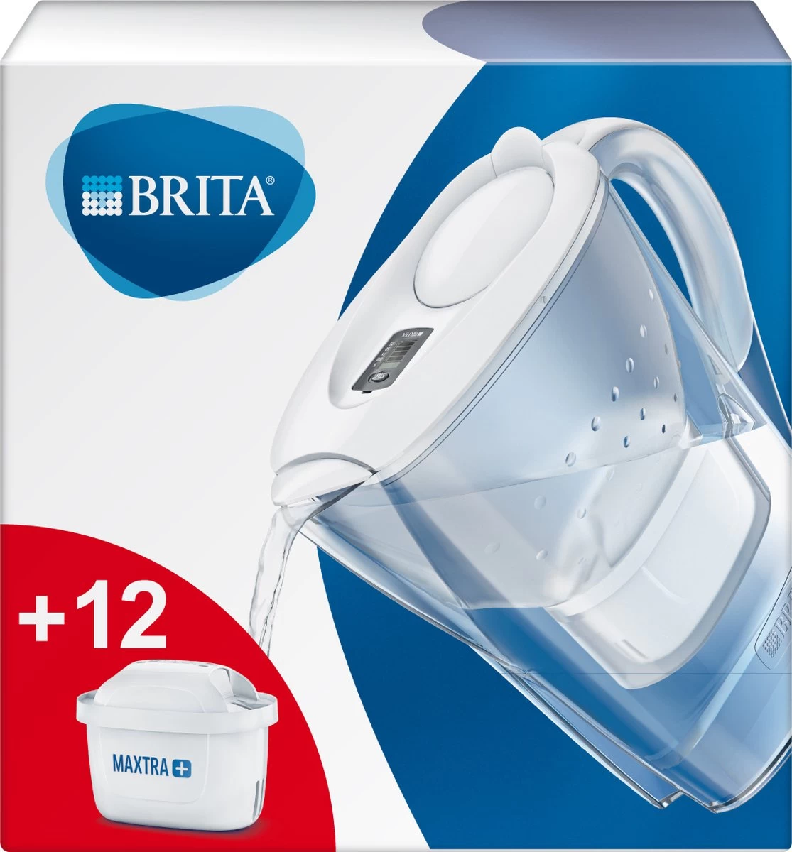 BRITA - Waterfilterkan Marella Cool - Wit - 2,4L + 12 MAXTRA+ Waterfilterpatronen - Afbeelding 2