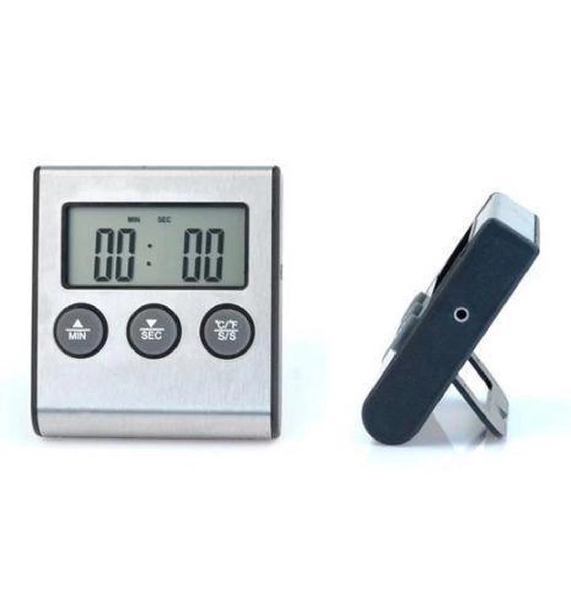 Digitale Voedselthermometer & Timer - Kookthermometer / Vleesthermometer / Oven Thermometer / Kernthermometer / BBQ Thermometer - Afbeelding 2