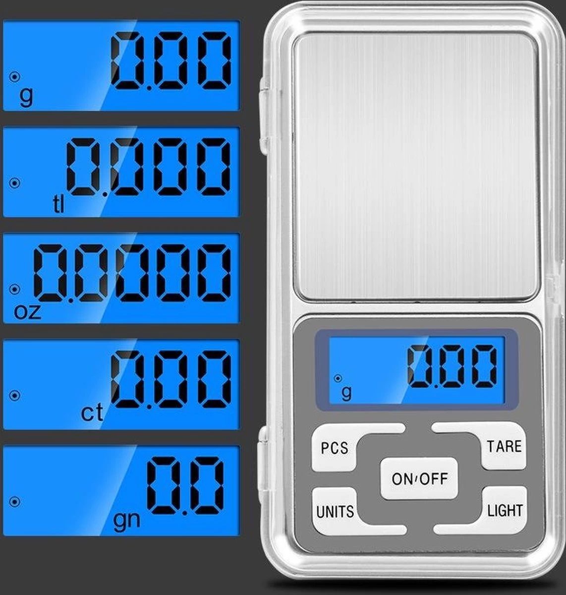 Mini Elektronische Zakgewicht LCD Gram Precisie Digitale Weegschaal Sieraden Schaal 200g X 0.01g - Afbeelding 7