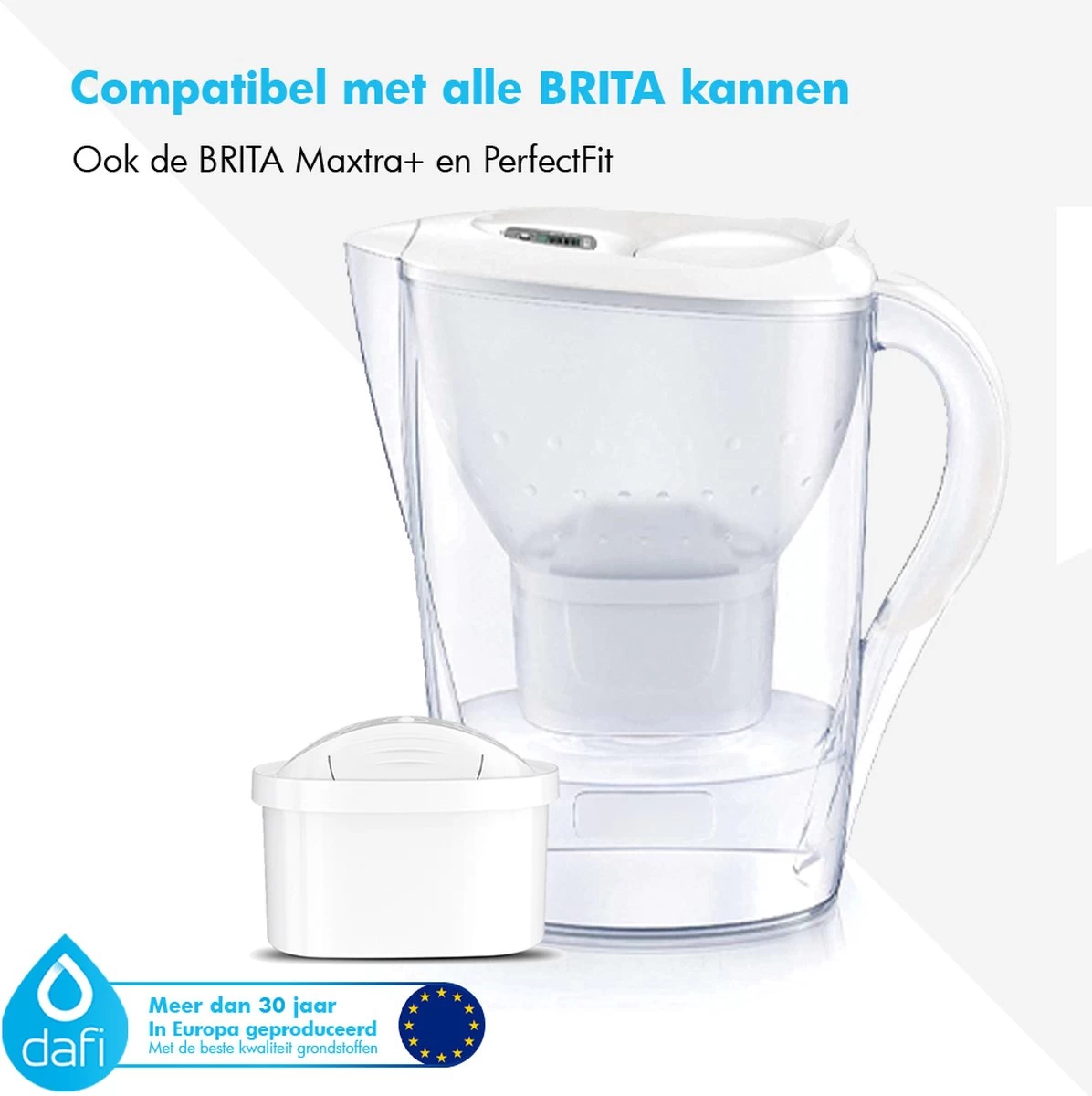 DAFI Filterpatronen 12 Stuks, Geschikt Voor Brita Maxtra, Brita Maxtra+ Waterfilterkannen, Geproduceerd In Europa, Waterfilterpatroon 12 Pack - Afbeelding 5