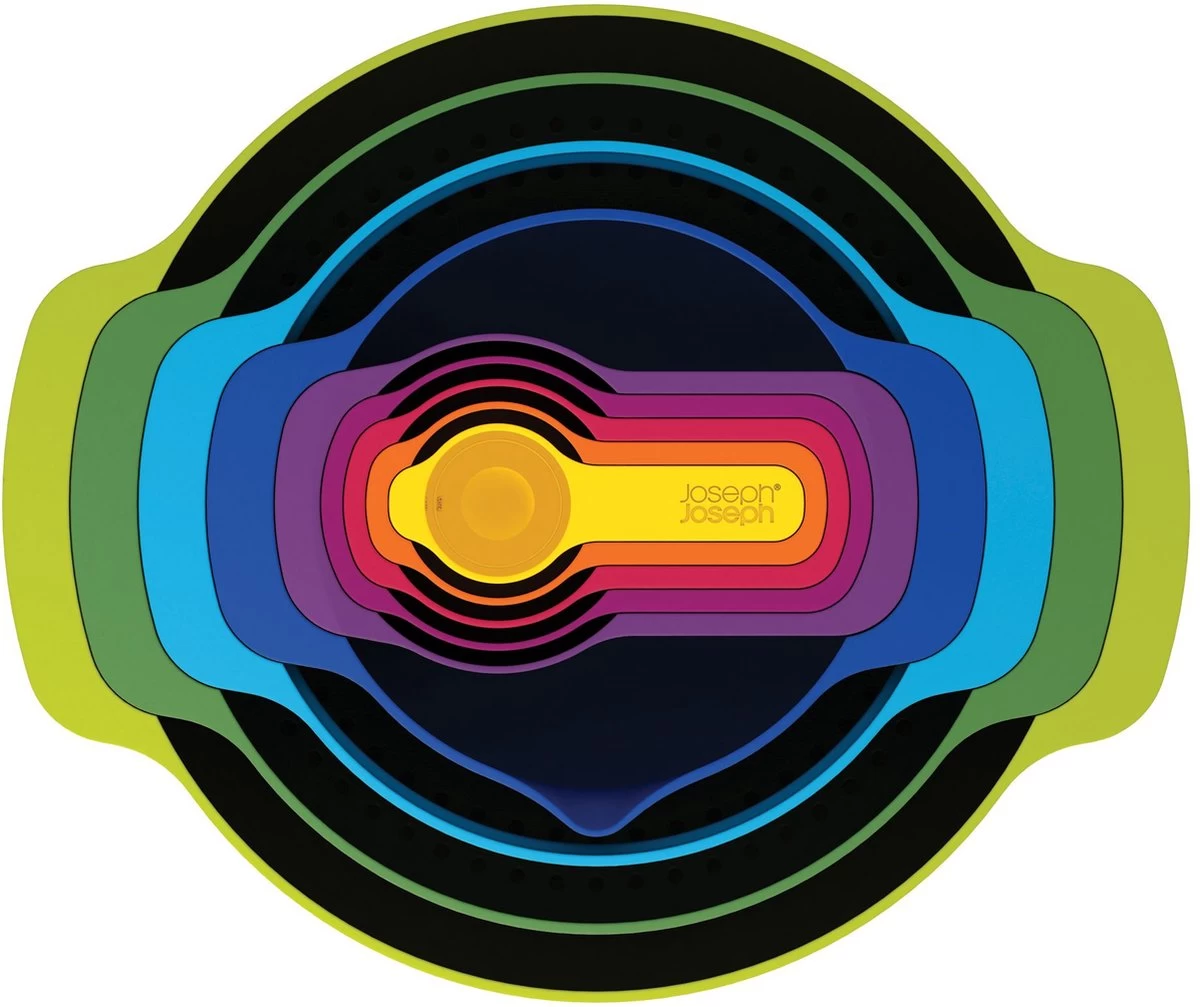 Joseph Joseph Nest 9 Plus - Meng-en-Maatkommen - Antislip - Multikleur - Afbeelding 2