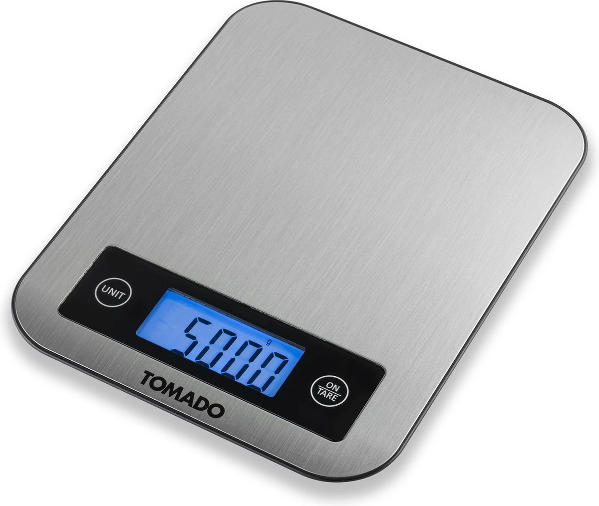 Tomado TKS0101S - Digitale Precisie Keukenweegschaal - Weegvermogen Tot 10 KG - Incl. Batterijen - RVS