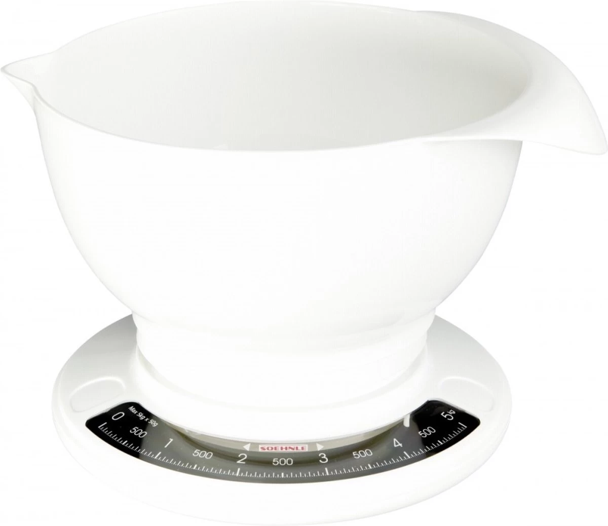 Soehnle Analoge Keukenweegschaal Culina Pro - Wit - Tot 5 Kg