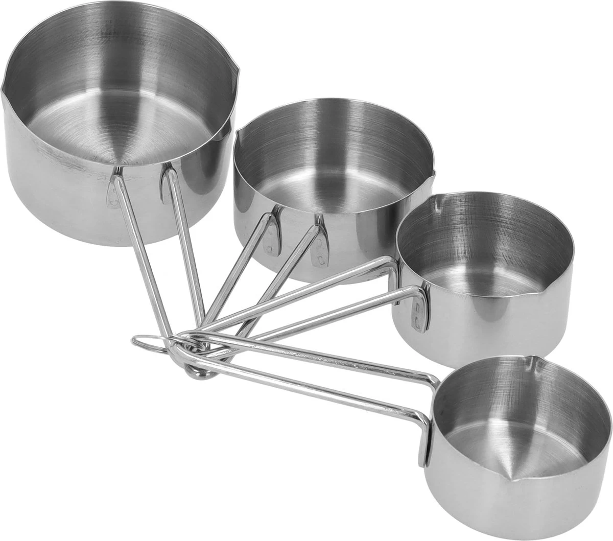 Krumble MaatCups En Lepels - Set Van 8 - Maatcupjes - Maatlepels - Maatbekers - Maatschepjes - Cups - Spoons - Tablespoon - Teaspoon - RVS - 250 Ml + 125 Ml + 80 Ml + 60 Ml + 15 + 5 + 2,5 + 1,25 Ml - Afbeelding 4