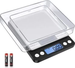 Bangosa® Professionele Digitale Precisie Weegschaal 2kg X 0.1 Gram/2000g - Keuken Weegschaal - Zakweegschaal