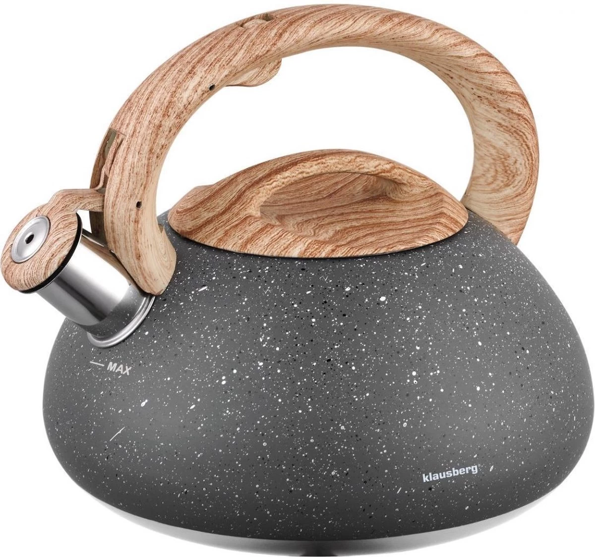 Klausberg KB-7250 Fluitketel - 2,7L - Rvs - Alle Warmtebronnen