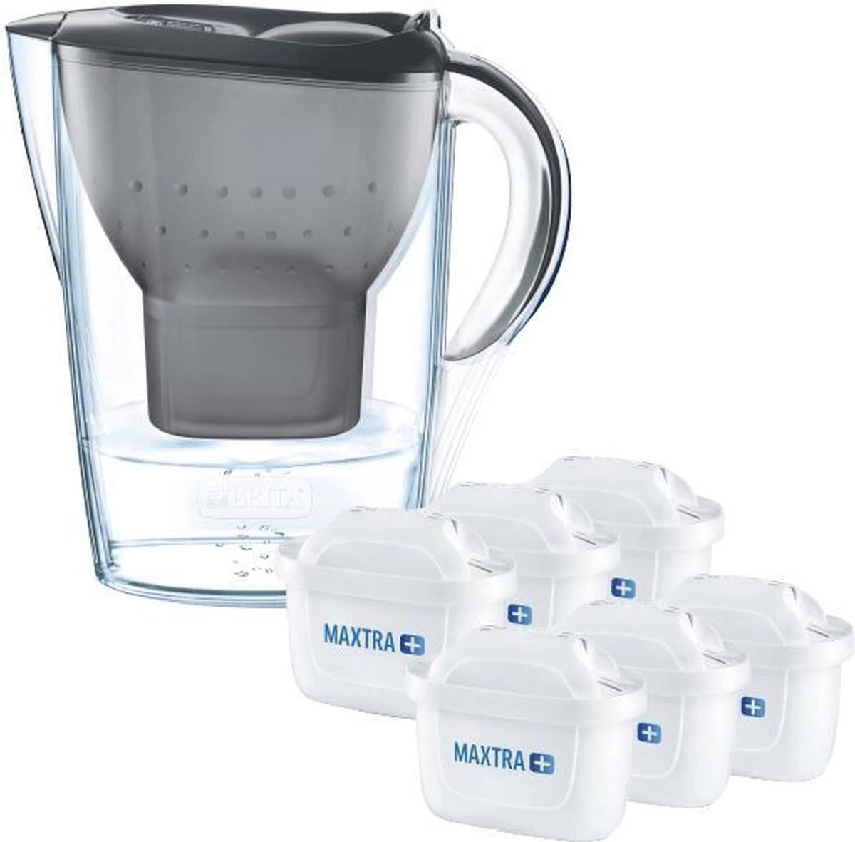 BRITA - Waterfilterkan Marella Cool - Grafiet - 2,4L + 6 MAXTRA+ Waterfilterpatronen - Afbeelding 8