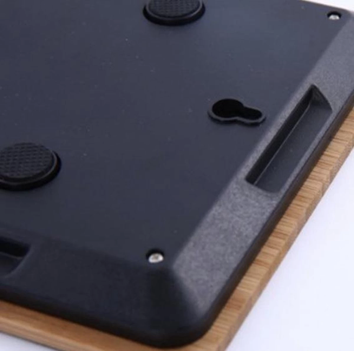 Merkloos Keukenweegschaal - Digitale Precisie - Bamboe Hout - Tare Functie - Keukenweegschaal - Digitaal- Duurzaam Bamboe - Tot 5KG - Keukenweegschaal Bamboe - Digitale Precisie Weegschaal - TipTouch Toetsen - Tot 5000 Gram - Bruin - Afbeelding 6