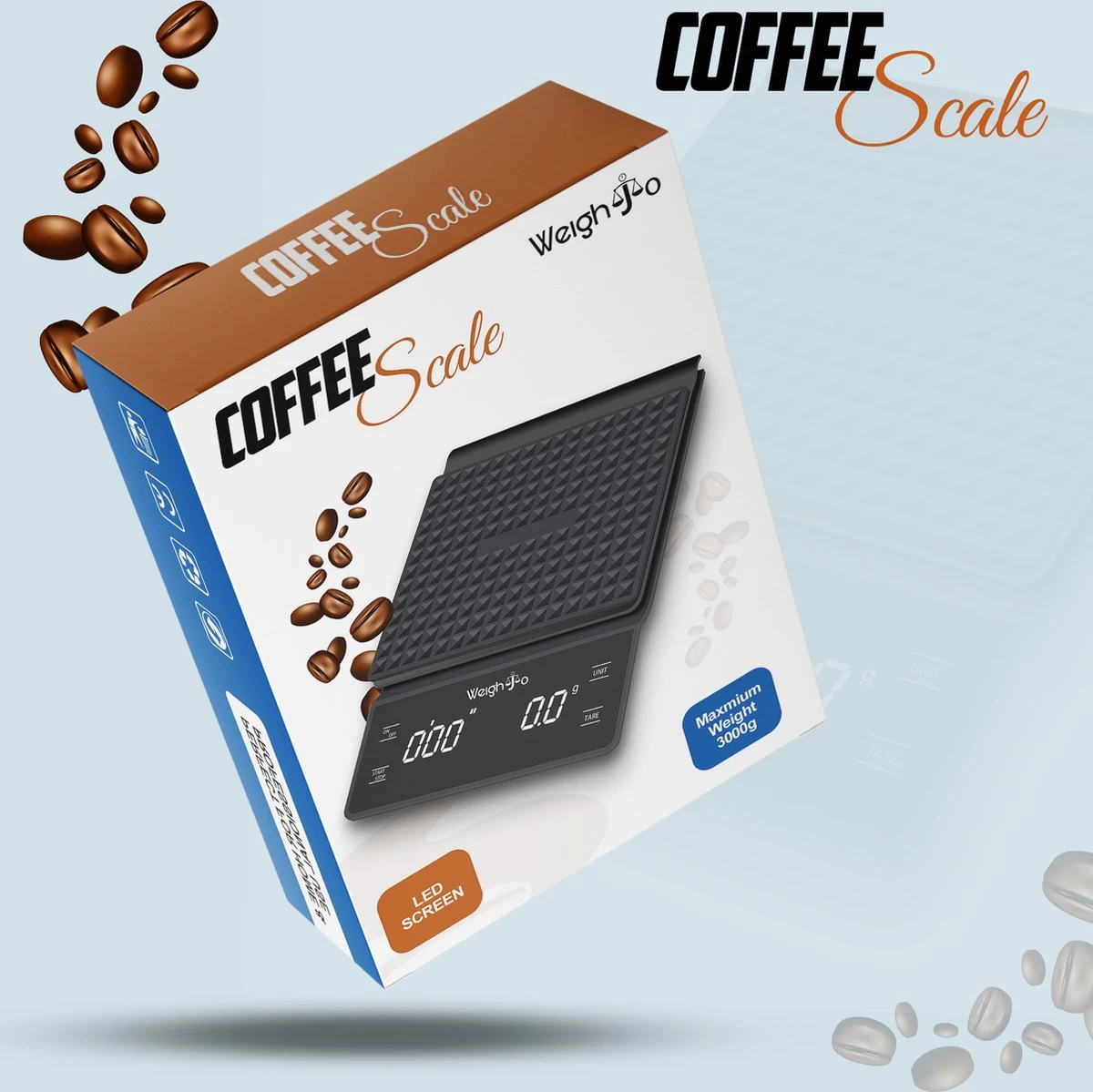 WeighJo Koffie Weegschaal - Digitale Keukenweegschaal - Precisieweegschaal - Barista - Afbeelding 7