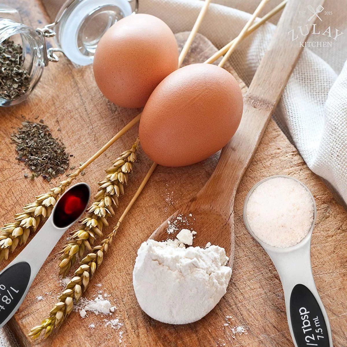 8-Delige Magnetische Maatlepel Set RVS - Measuring Cups And Spoons - Maatschepjes - Vast & Vloeibaar - Afbeelding 6