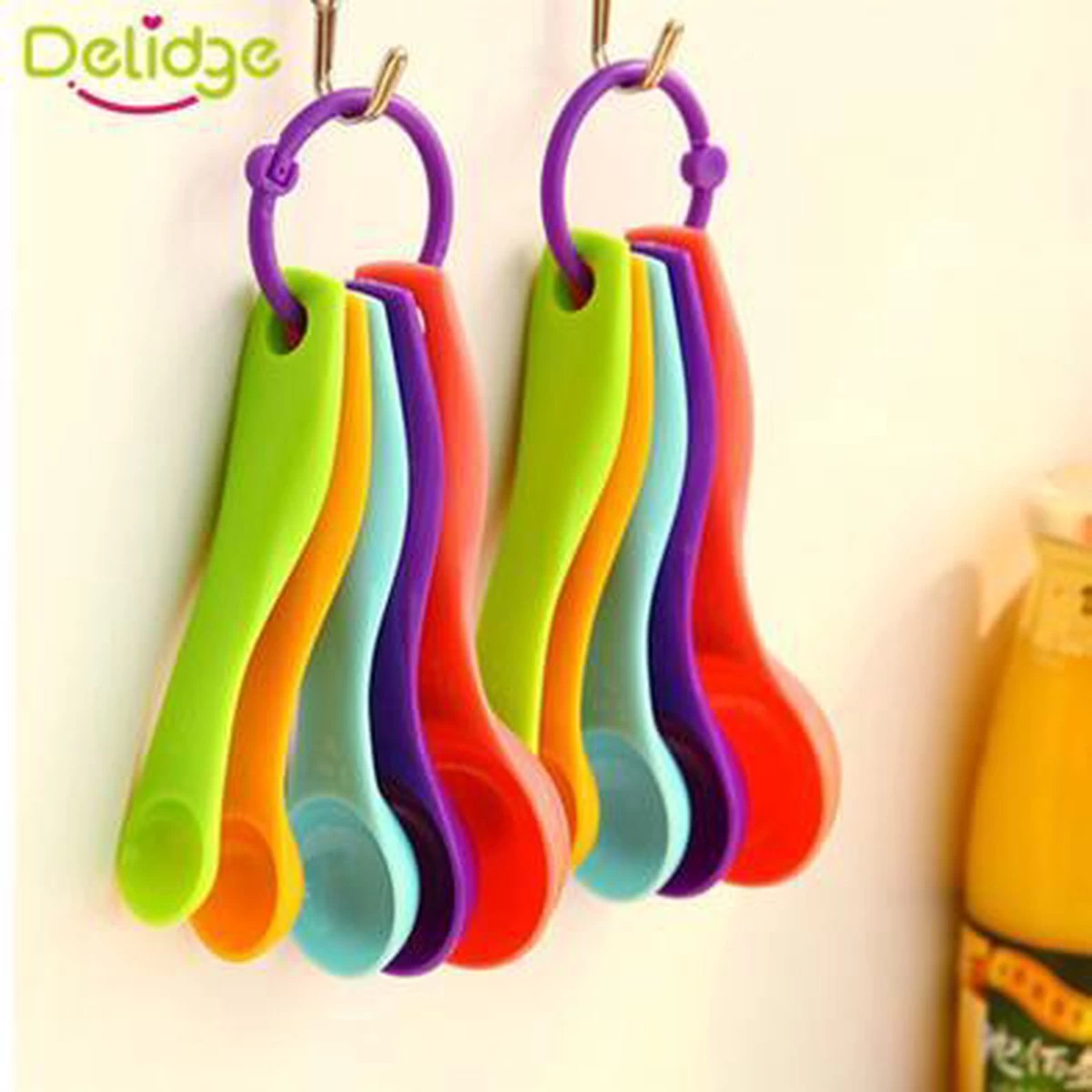 Merkloos Delidge Maatlepels ML & Gram - Maatlepel - Maatschepjes - 5 Delig - Afbeelding 2