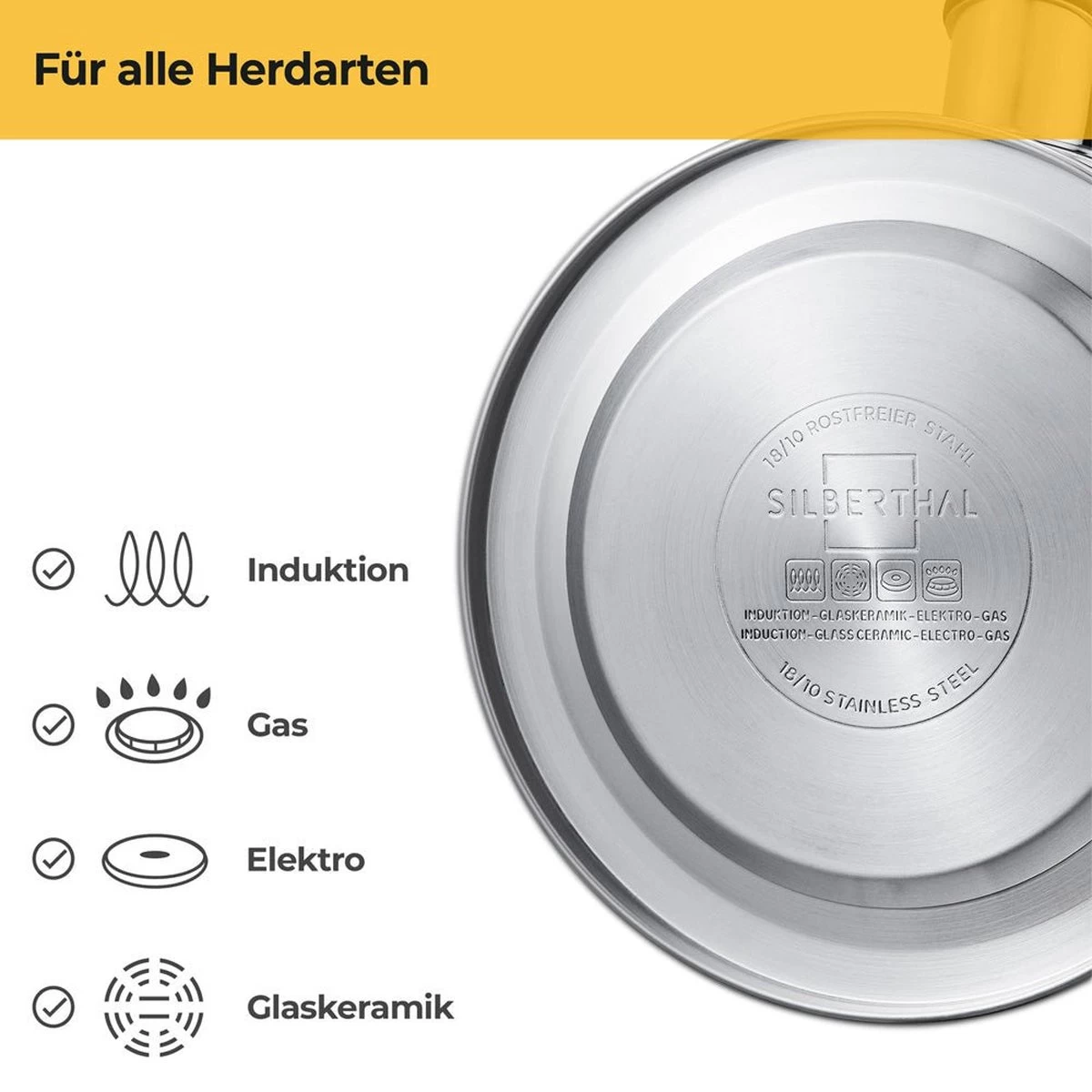 SILBERTHAL - Waterkoker - Alle Soorten Fornuizen, Ook Inductie - RVS - 1,6 Liter - Zwart - Afbeelding 5
