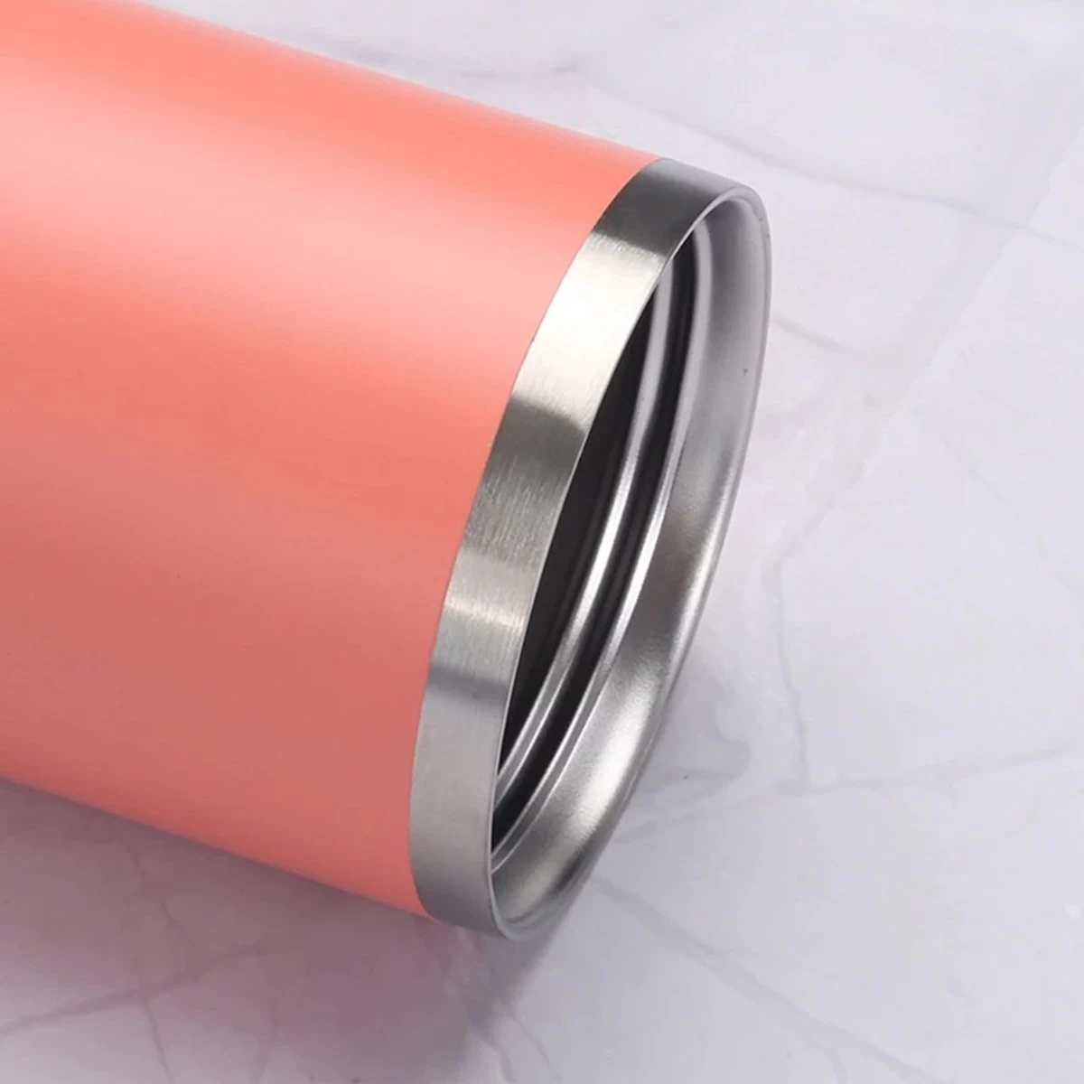 Casero Roestvrijstalen Geïsoleerde Warm En Koud Drink Beker - Thermosbeker - Travel Mug - Met Deksel En Rietje 890ml Roze - Afbeelding 2