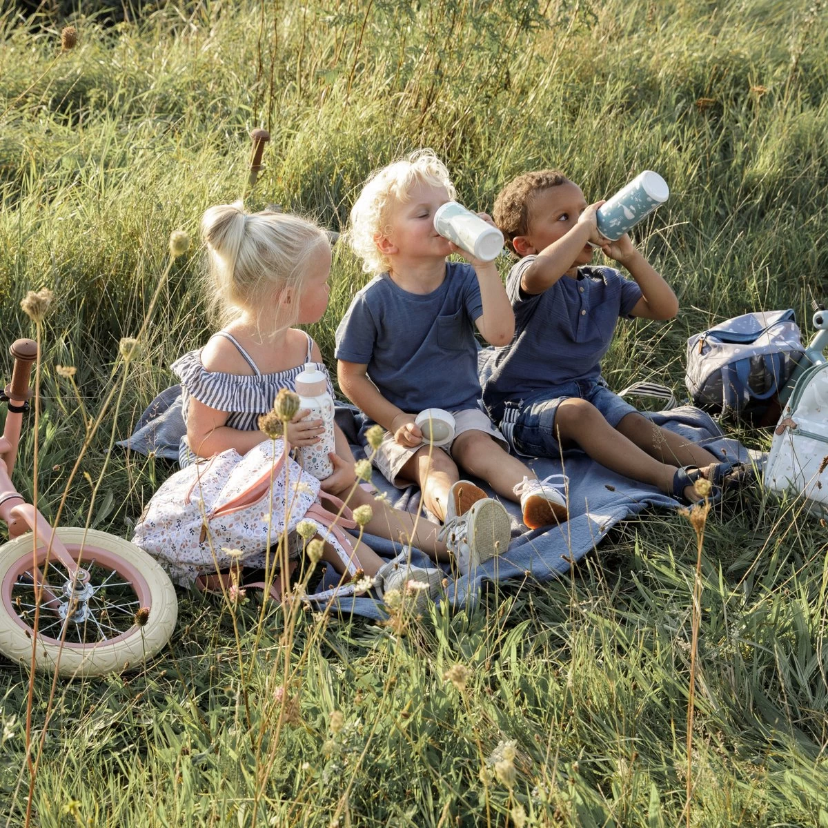 Mepal Drinkfles Pop-up Campus 400 Ml - Ocean - Afbeelding 2