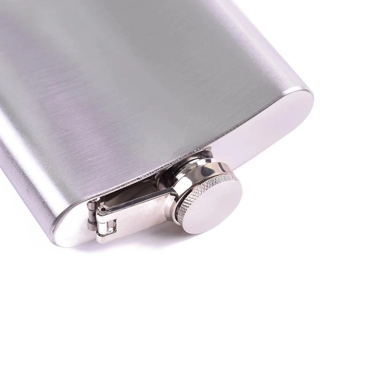 LOUZIR Premium RVS Heupfles Met Schroefdop - 200 Ml - 12x9cm - Afbeelding 7