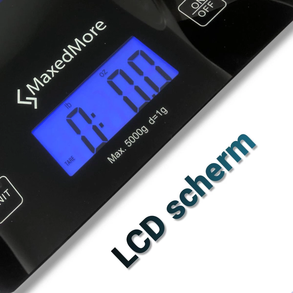 MaxedMore Digitale Precisie Keukenweegschaal - Weegschaal Keuken - Weegschaal - Digitaal - Met Gratis App - Nauwkeurig - Tot 5 Kg - Afbeelding 9