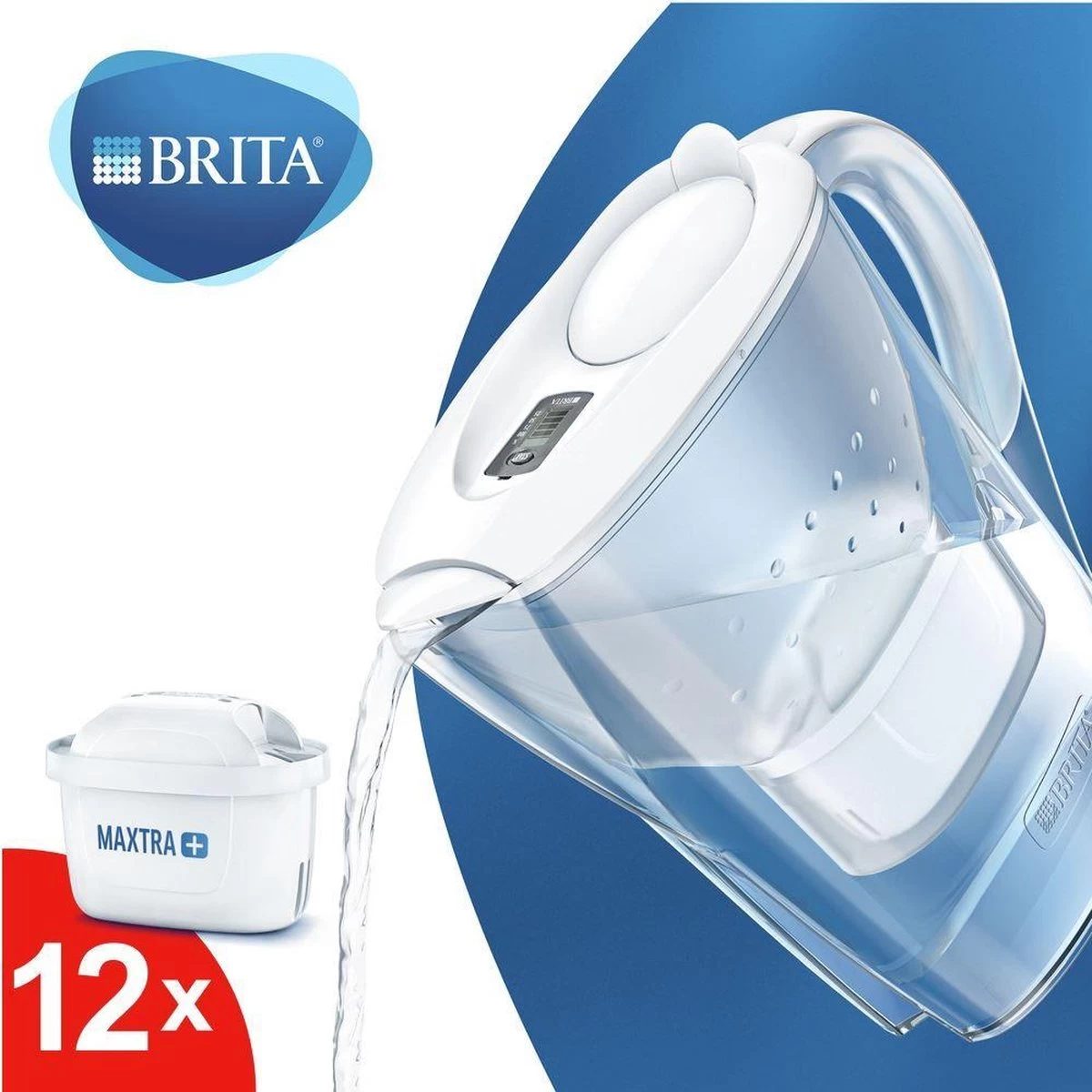 BRITA - Waterfilterkan Marella Cool - Wit - 2,4L + 12 MAXTRA+ Waterfilterpatronen - Afbeelding 8