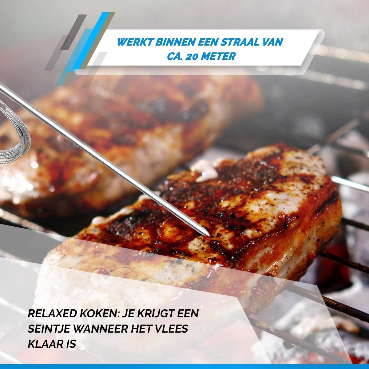 Mancor Digitale Vleesthermometer - Keukenthermometer - Afbeelding 3