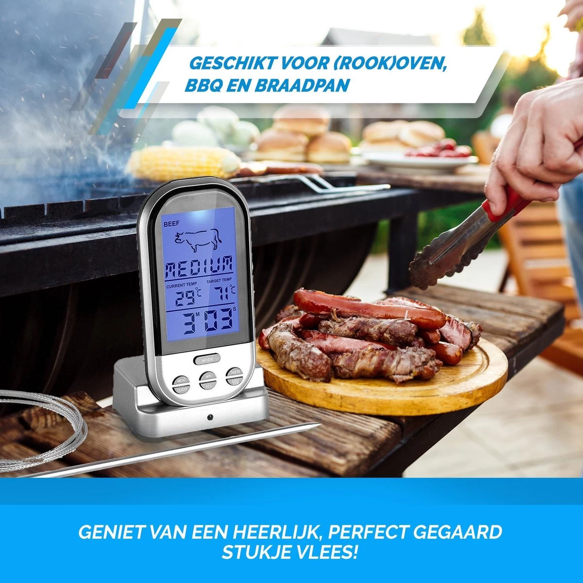 Mancor Digitale Vleesthermometer - Keukenthermometer - Afbeelding 5