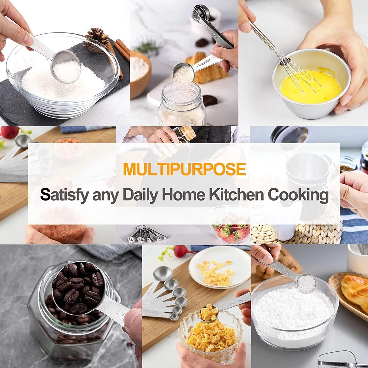 BOTC Maatbeker Set - 11-Delige - Meetlepels - Measuring Spoons - Maatschepjes - RVS - Afbeelding 9