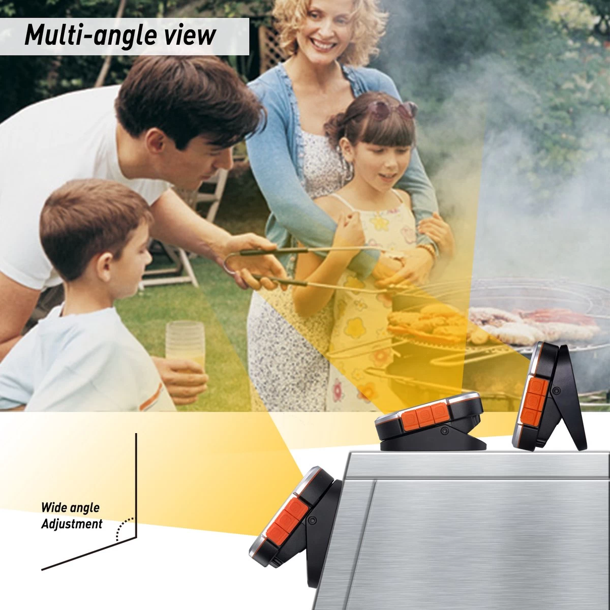 AidMax Vleesthermometer Met Optie Tot 6 Sondes – Bluetooth Met App – Digitale Kernthermomter – Thermometer Geschikt Voor BBQ, Oven & Grill – Incl. Batterijen - Geleverd Met 2 Sondes - Afbeelding 5