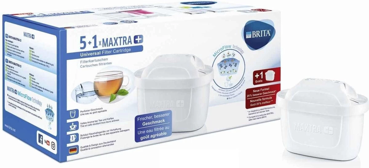 BRITA Maxtra Filterpatronen - 5+1-Pack - Afbeelding 2