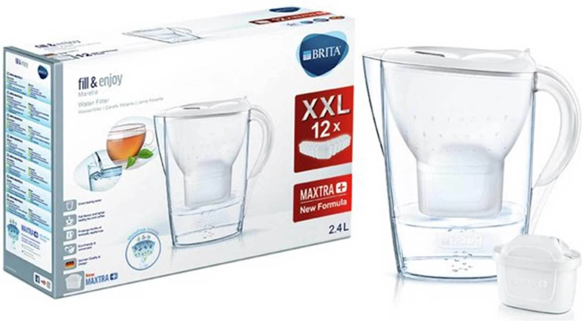 BRITA - Waterfilterkan Marella Cool - Wit - 2,4L + 12 MAXTRA+ Waterfilterpatronen - Afbeelding 18