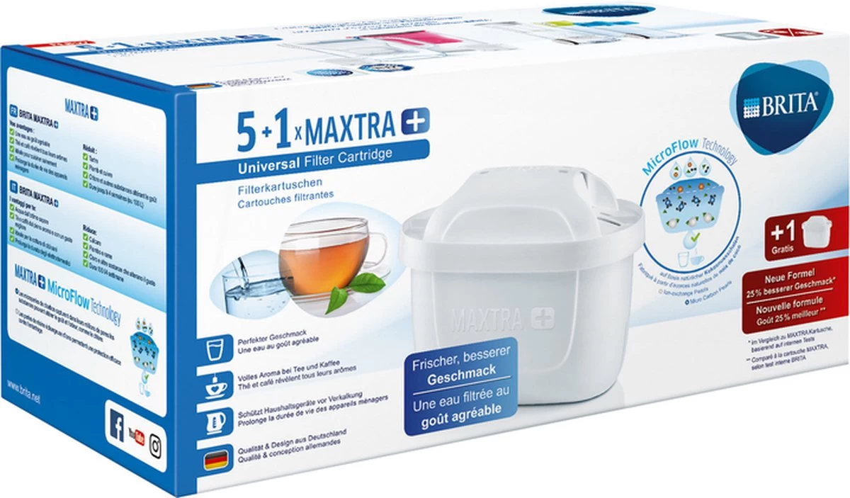 BRITA Maxtra Filterpatronen - 5+1-Pack - Afbeelding 5