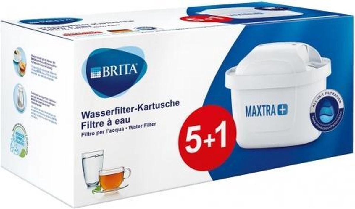 Brita Waterfilterpatronen Maxtra+ Pak A 5 + 1 = 6 Stuks