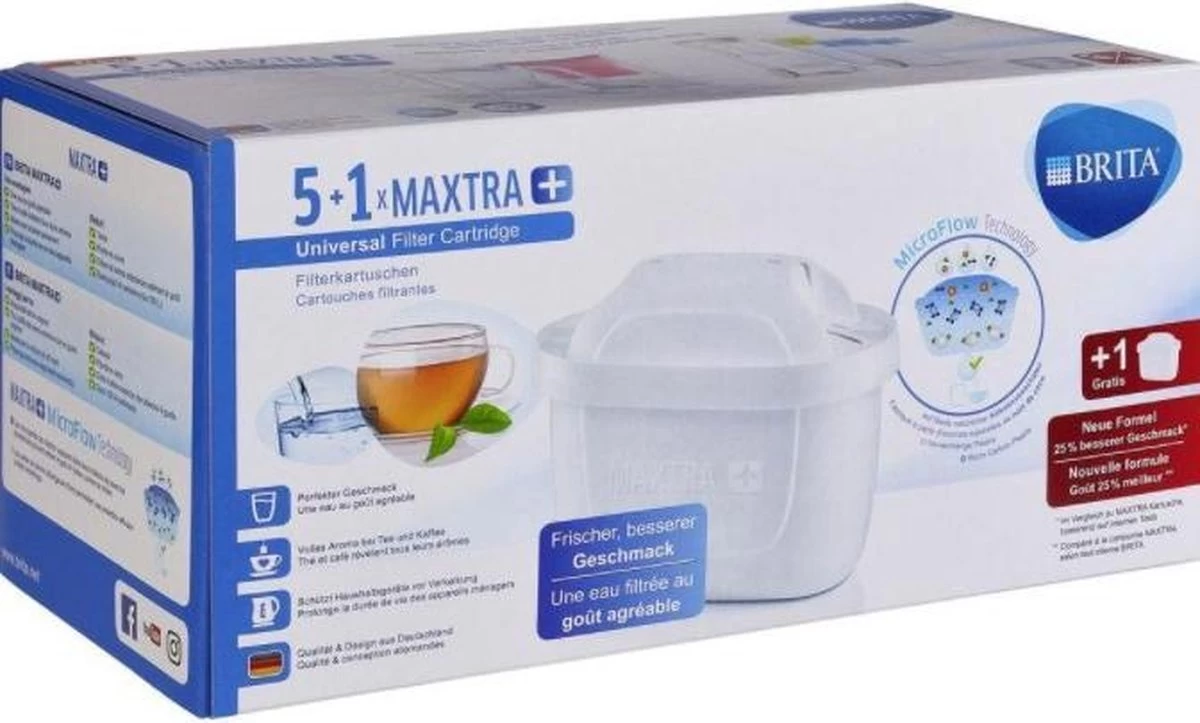 BRITA Maxtra Filterpatronen - 5+1-Pack - Afbeelding 6