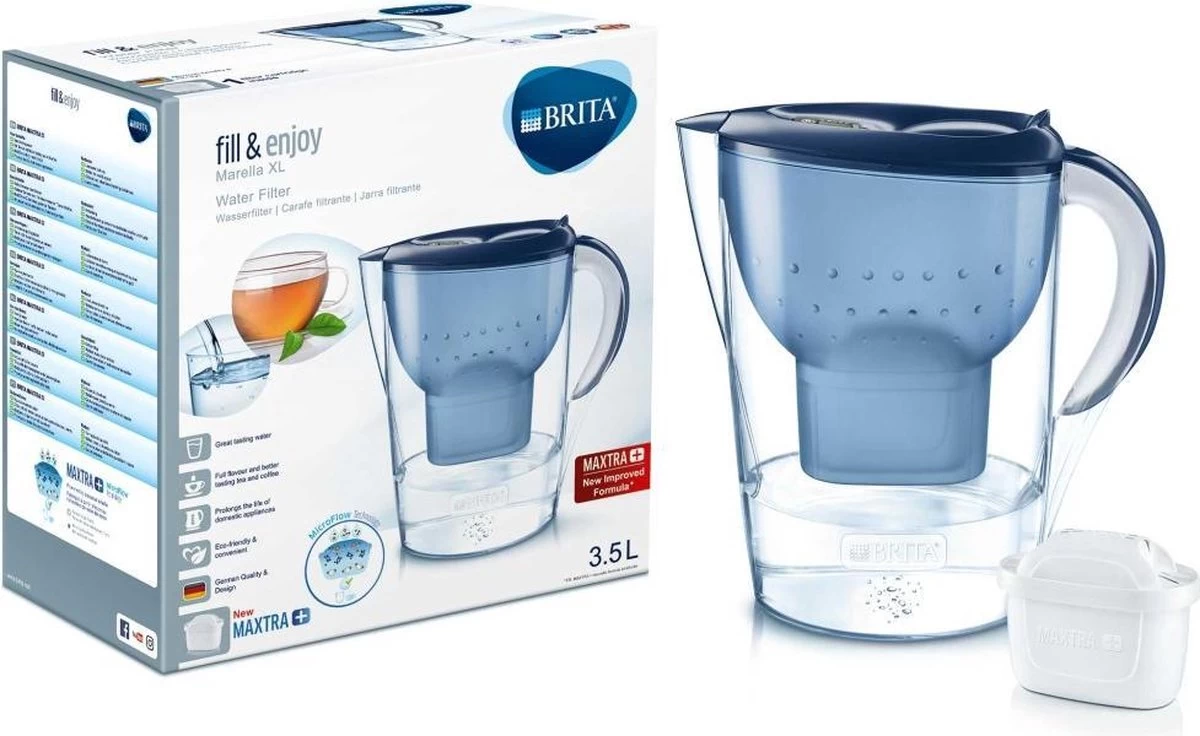 BRITA - Waterfilterkan Marella XL - Blauw - 3,5L - Afbeelding 9