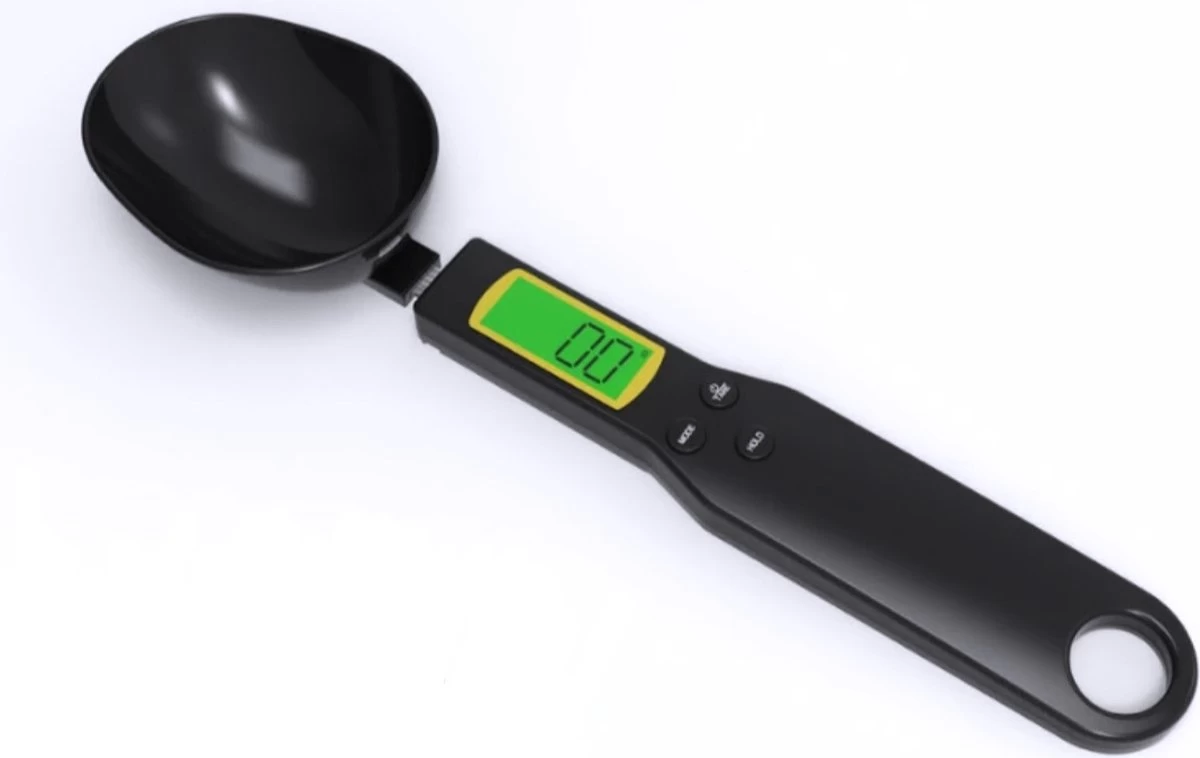 Digitale Weegschaal Lepel Zwart - Premium - Dierenvoeding Weegschaal - Supplementen Weegschaal - Weeglepel - Maatlepel - Lepelweegschaal - Lepelweger - Keukenweegschaal - INCLUSIEF BATTERIJ!! - Afbeelding 6