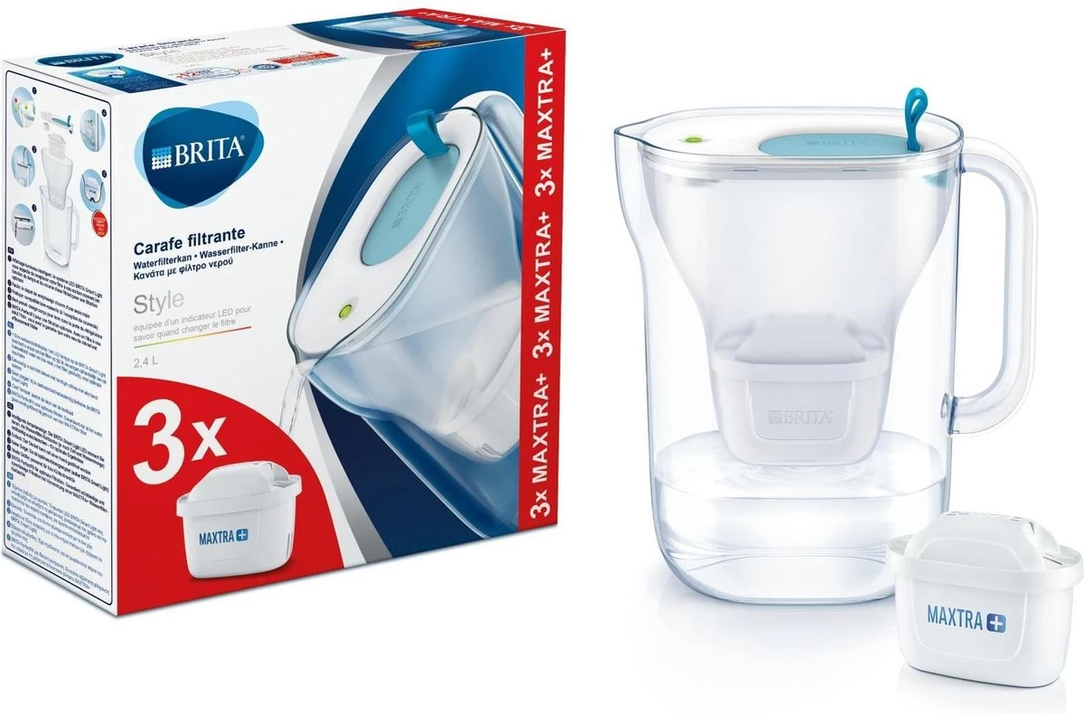 BRITA - Waterfilterkan Style Cool - Blauw - 2,4L + 3 MAXTRA+ Waterfilterpatronen - Afbeelding 14