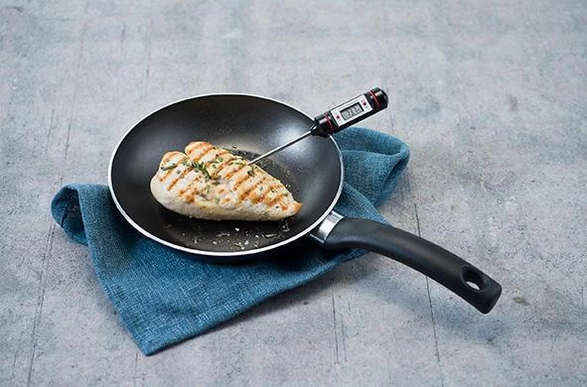 Merkloos Digitale Thermometer - Thermometer Keuken - Koken Bakken En Braden - Zwart - Afbeelding 3