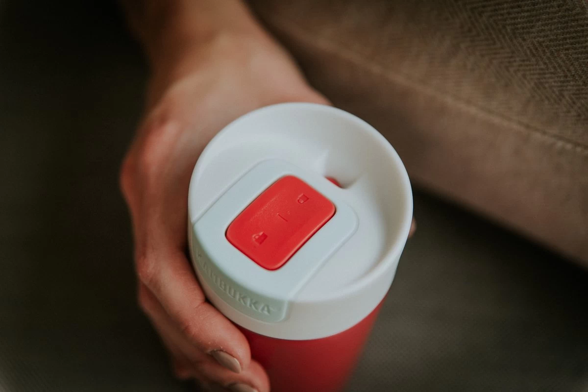 Kambukka Olympus Thermosbeker 300 Ml - Makkelijk Reinigen - Lekvrije Koffiebeker - RVS - Cherry Cake - Afbeelding 8