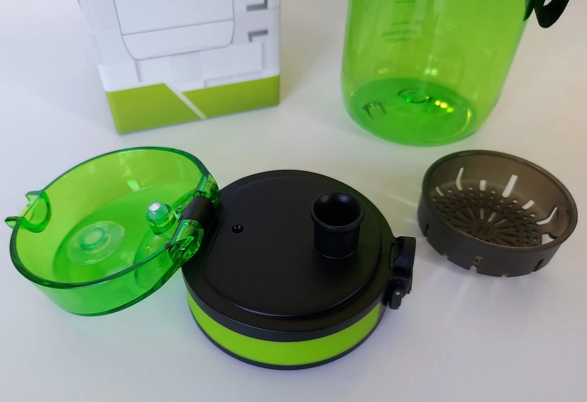 1 Liter Drinkfles - Vaatwasserbestendig - Sport Bidon Drinkbus King Mungo 1000ml Groen - Afbeelding 11