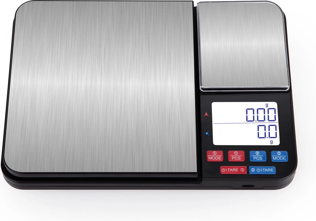 Juleika Keukenweegschaal Digitaal 2022 Ultra Nauwkeurig Precisie Weegschaal 2 Platforms - 0,01 G Tot 5 Kg - Inclusief Batterijen - Juwelen Koffiebonen - Afbeelding 5