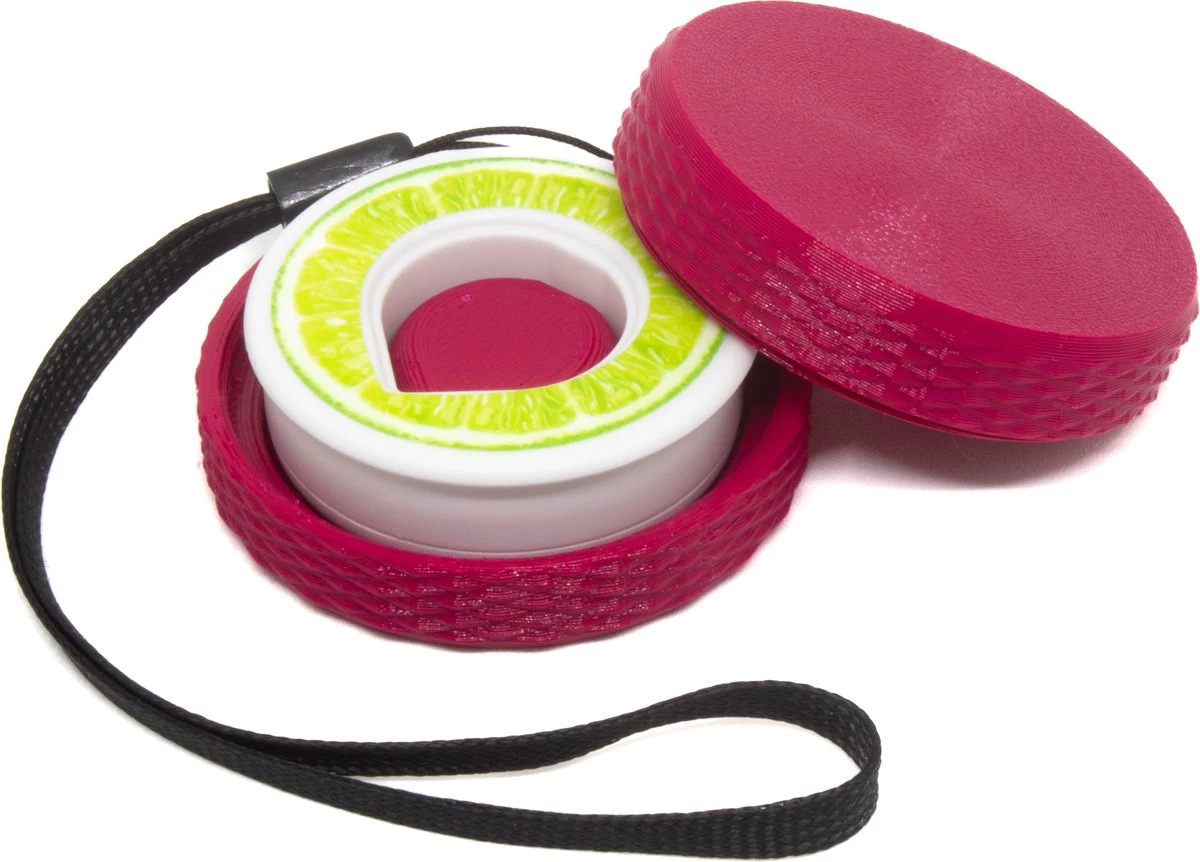 Opbergdoosje Geschikt Voor Air Up Pods - Framboos Rood - Case Geschikt Voor Air Up Drinkfles Starterskit - Geschikt Voor Alle Air Up Smaken