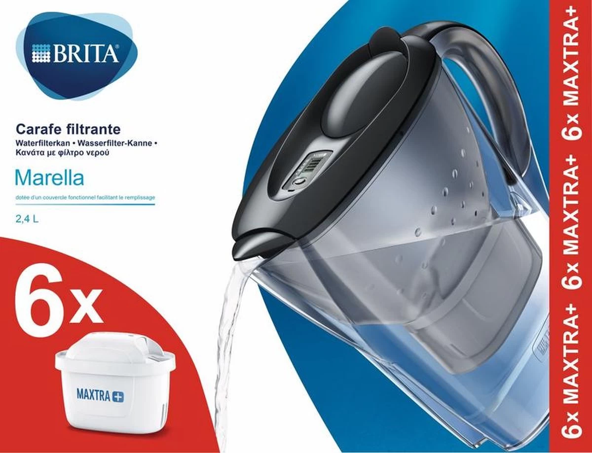 BRITA - Waterfilterkan Marella Cool - Grafiet - 2,4L + 6 MAXTRA+ Waterfilterpatronen - Afbeelding 10