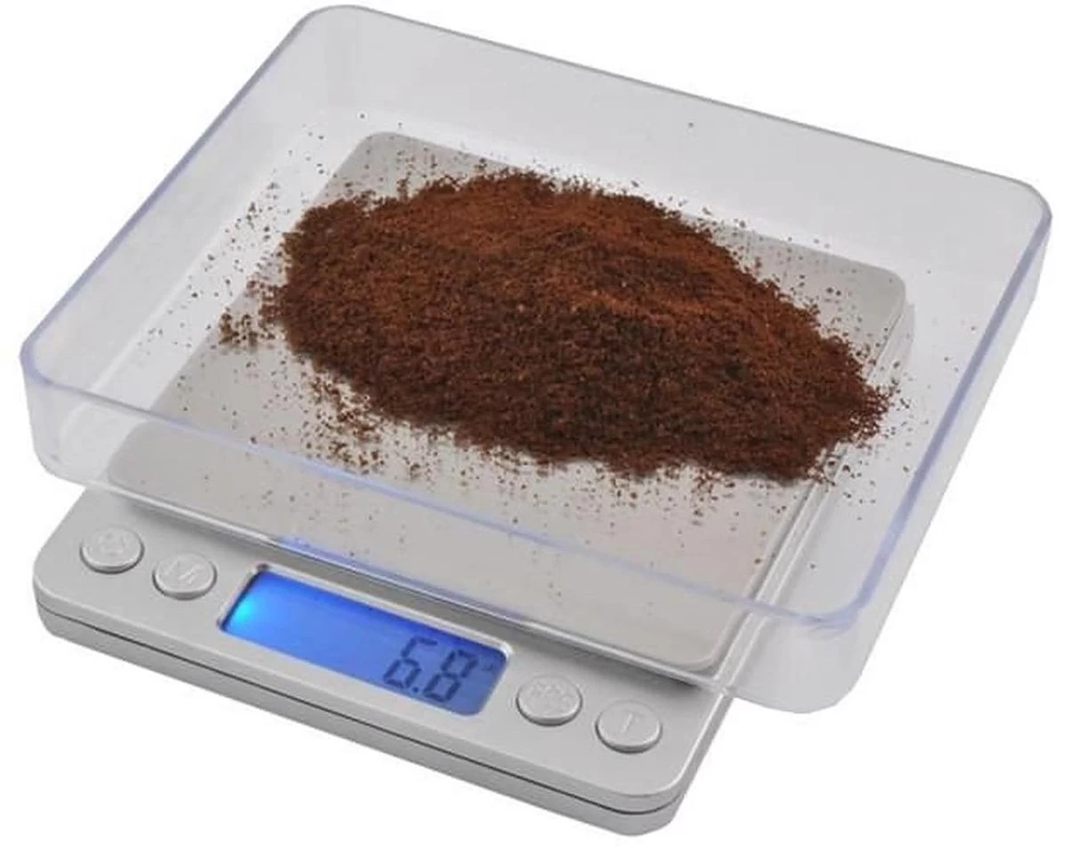 NiceGoodz Precisie Weegschaal - Digitale Keukenweegschaal - Max 1 Gram - Tot 2kg Nauwkeurig - Afbeelding 3