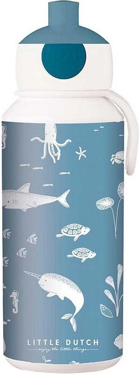 Mepal Drinkfles Pop-up Campus 400 Ml - Ocean - Afbeelding 3