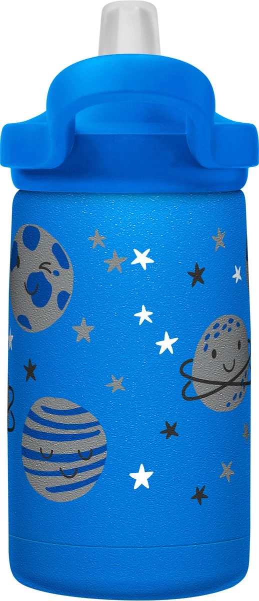 CamelBak Eddy+ Kids SST Vacuum Insulated - Isolatie Drinkfles - 350 Ml - Blauw (Space Smiles) - Afbeelding 2