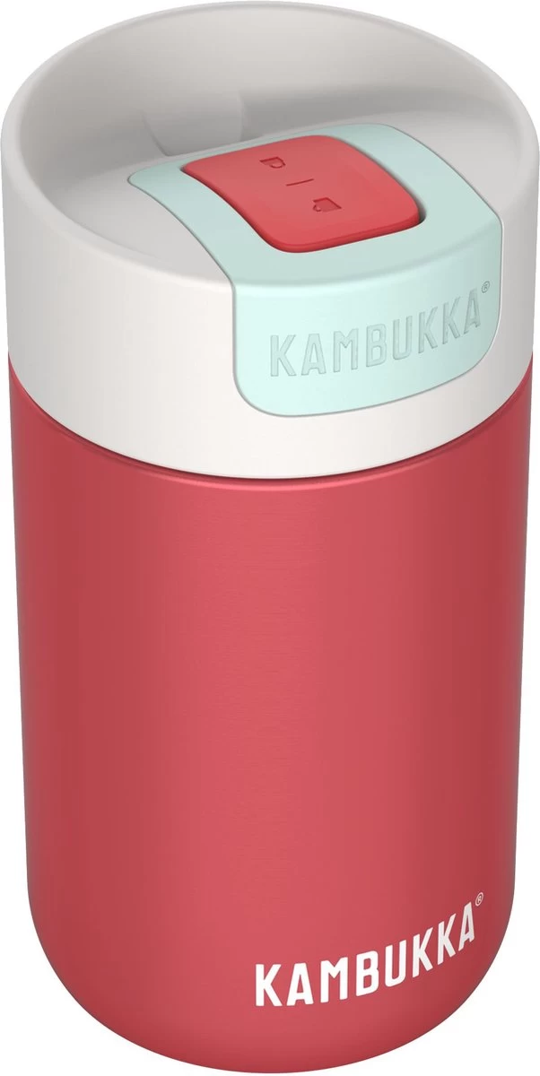 Kambukka Olympus Thermosbeker 300 Ml - Makkelijk Reinigen - Lekvrije Koffiebeker - RVS - Cherry Cake - Afbeelding 7
