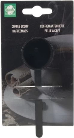 Merkloos Koffiemaatschepje Kunststof Zwart