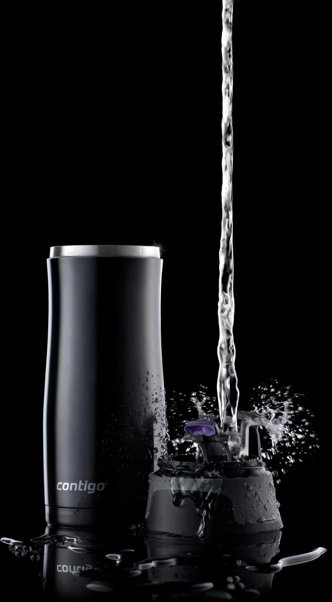 Contigo Westloop Drinkfles - Matte Black - 470ml - Zwart - Afbeelding 7