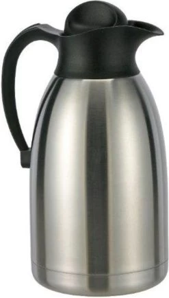 Basic Haushalt 26053 - Thermoskan - 2 Liter - RVS