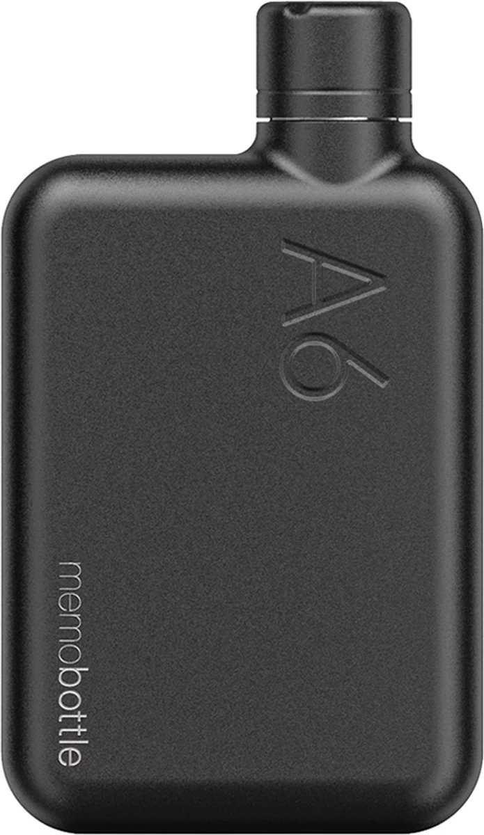 Memobottle A6 Bottle Stainless Steel 500ml Black