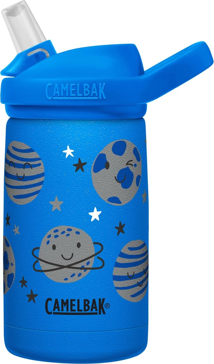 CamelBak Eddy+ Kids SST Vacuum Insulated - Isolatie Drinkfles - 350 Ml - Blauw (Space Smiles) - Afbeelding 3